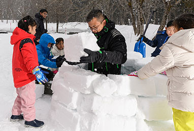 イグルーづくり　画像