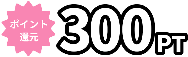 ポイント還元 300ポイント
