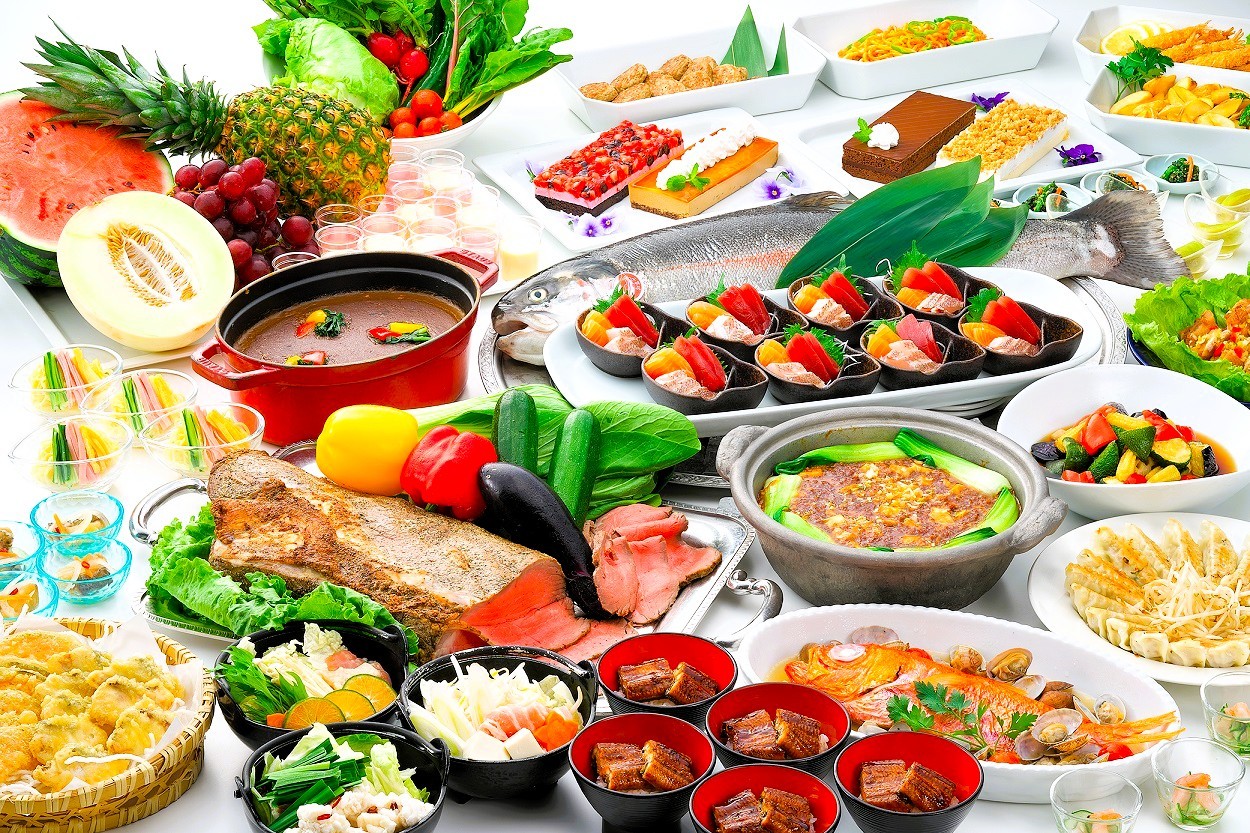 夕食ビュッフェ例